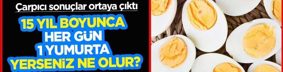 Bu araştırma çok konuşulacak... 15 yıl boyunca her gün 1 yumurta yerseniz ne olur?