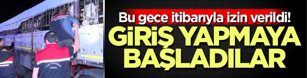 Bu gece itibarıyla izin verildi! Kurbanlıklar giriş yapmaya başladı