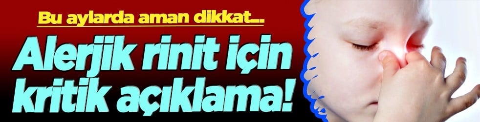 Bu hamleyi yapmalısınız: Alerjik rinit zamanla şiddetini azaltabilir ancak...