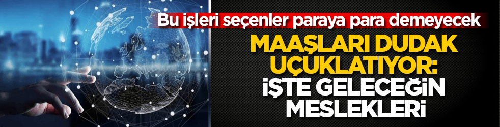 Bu işleri seçenler paraya para demeyecek! Maaşları dudak uçuklatıyor: İşte geleceğin meslekleri