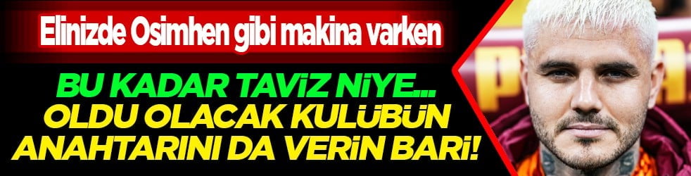 Bu kadar taviz niye yahu! Galatasaray'dan Icardi'nin sözleşmesine iki özel madde