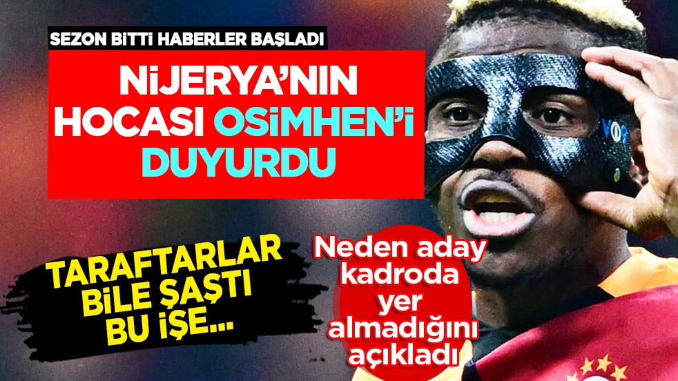 Bu sefer yolcu gibi: Nijerya'nın hocası, Victor Osimhen için transfer ateşini yaktı! 'Kulüp değiştirmek üzere'