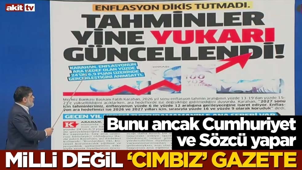 Bunu ancak Cumhuriyet ve Sözcü yapar! Milli değil ‘cımbız’ gazete