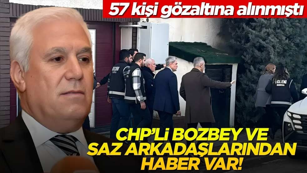 Bursa Büyükşehir Belediyesi'ndeki operasyon... CHP'li Bozbey ve saz arkadaşlarından haber var!