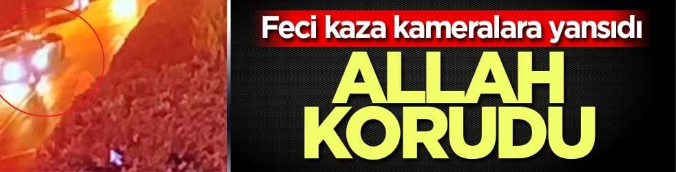 Bursa'daki feci kaza güvenlik kamerasına yansıdı