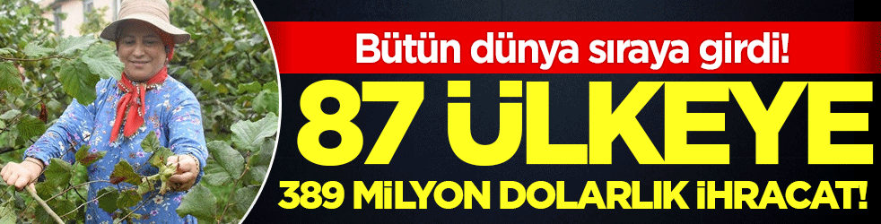 Bütün dünya sıraya girdi: 87 ülkeye 389 milyon dolarlık dev ihracat!