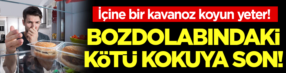Buzdolabındaki kötü kokuya son! Bir avuç koyun yeter!