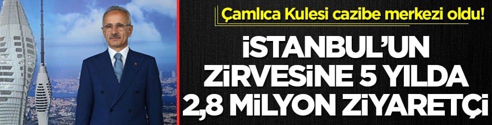 Çamlıca Kulesi cazibe merkezi oldu! İstanbul’un zirvesine 5 yılda 2,8 milyon ziyaretçi