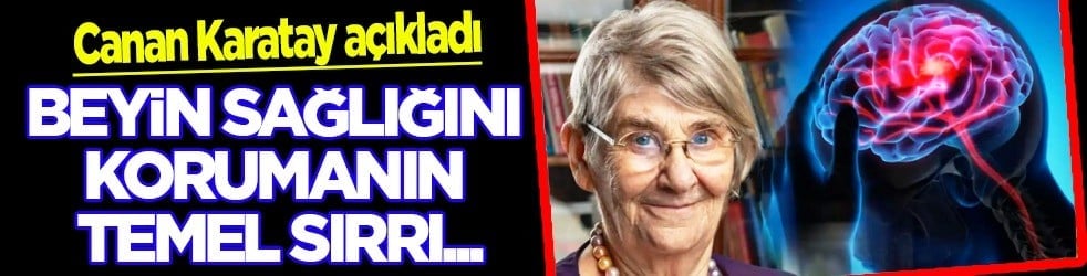  Canan Karatay'a beyin sağlığını korumanın temel unsurlarını anlatıyor! Bilgiler bir tık mesafede: Bakın ne çıktı