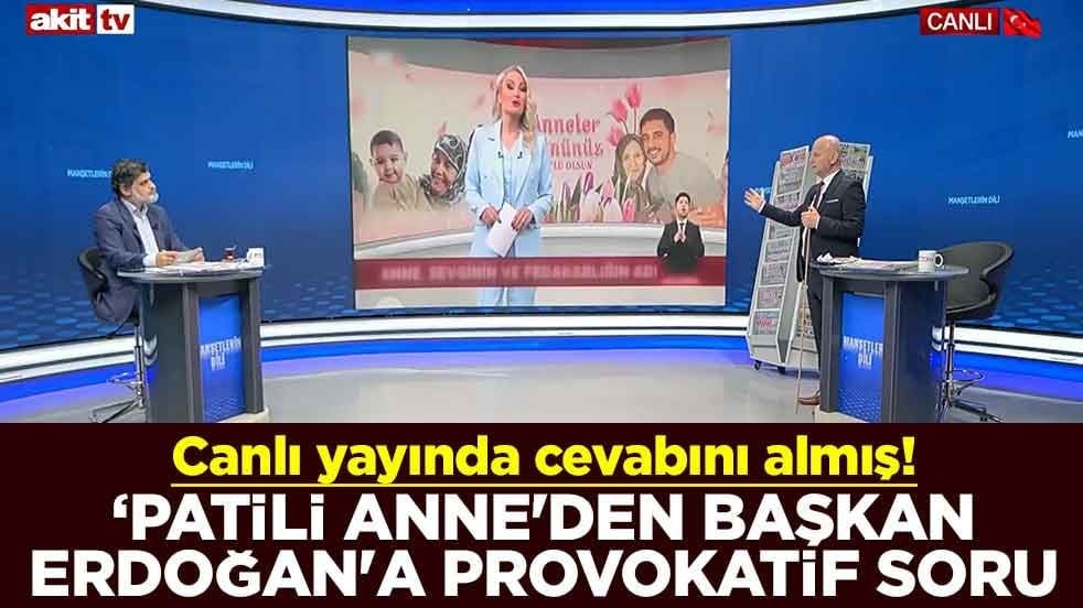 Canlı yayında cevabını almış! ‘Patili anne'den Başkan Erdoğan'a provokatif soru