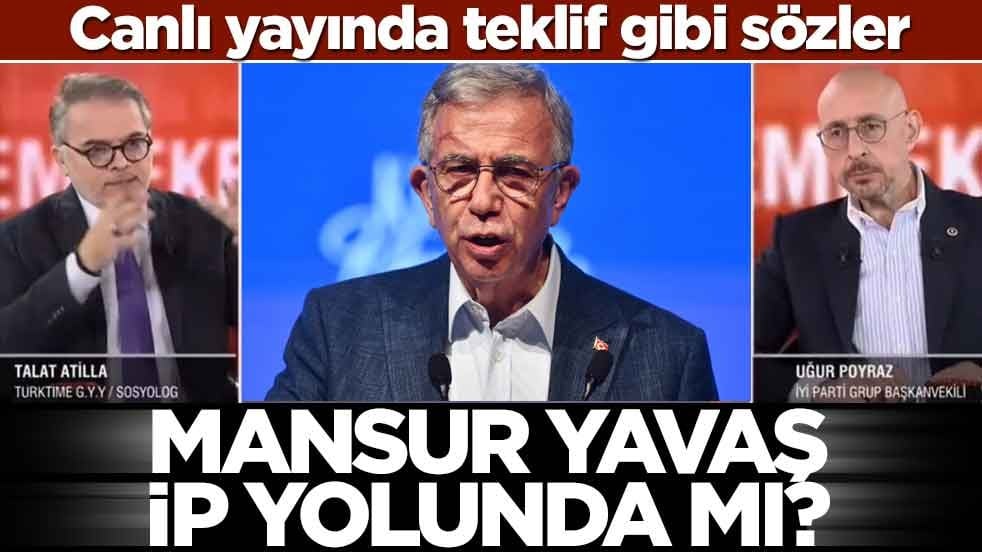 Canlı yayında teklif gibi sözler! Mansur Yavaş İP yolunda mı?