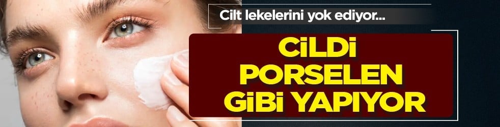 Cildi porselen gibi yapıyor! Ciltte porselen etkisi için 10-15 dakikada yapılan bu karışım 10 yaş gençleştiriyor! 