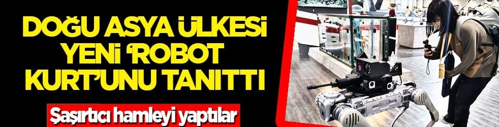Çin çamaşır, bulaşık yıkayan, yemek yapabilen ev robotu yerine şimdi de 'robot kurt'unu tanıttı