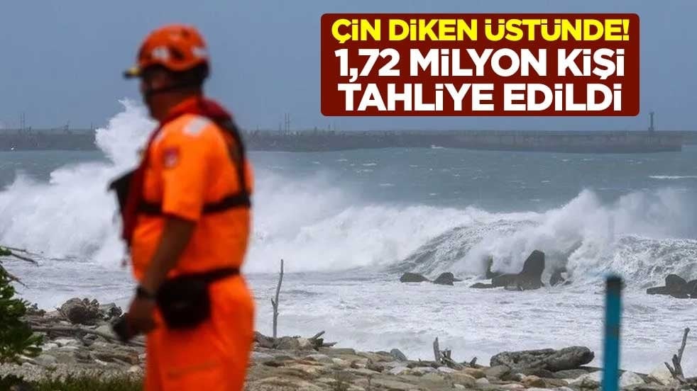Çin'de Bavi Tayfunu paniği! 1,72 milyon kişi tahliye edildi