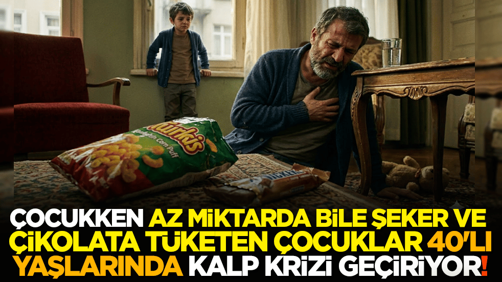 Çocukken az miktarda bile şeker ve çikolata tüketen çocuklar 40'lı yaşlarında kalp krizi geçiriyor! Anne-babaların elleriyle verdiği ölüm!