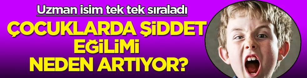 Çocuklarda şiddet eğilimi neden artıyor? Mafyatik ilişkilerin ön plana çıktığı...