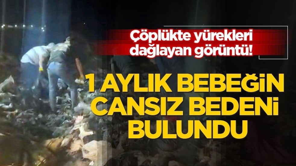 Çöplükte yürekleri dağlayan görüntü! 1 aylık bebeğin cansız bedeni bulundu