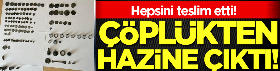 Çöplükten hazine çıktı! Hepsini teslim etti!