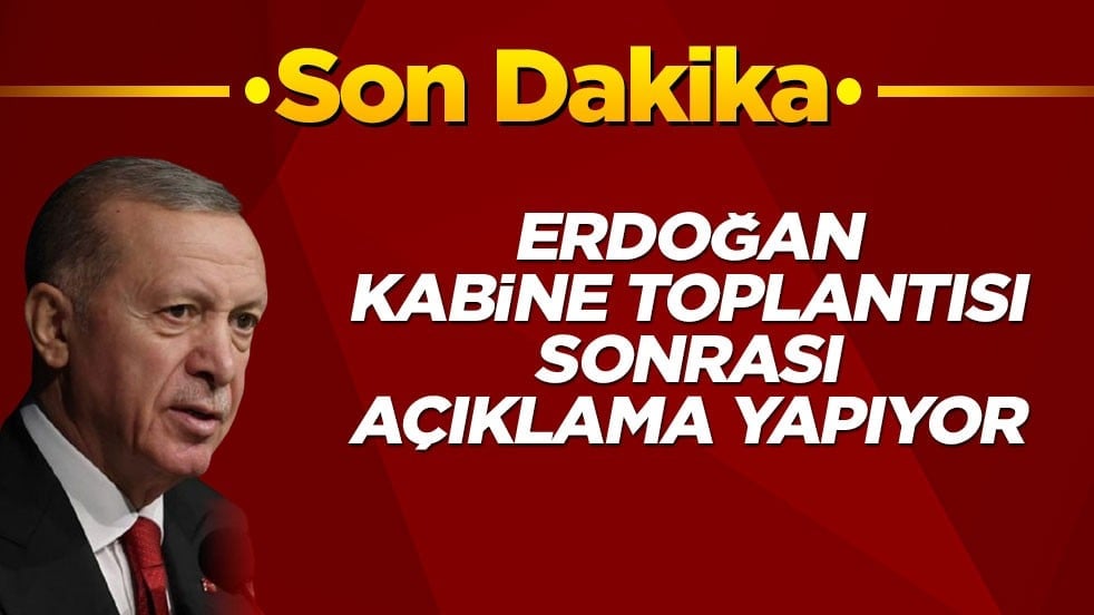 Cumhurbaşkanı Erdoğan açıklamalarda bulunuyor