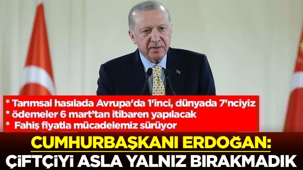 Cumhurbaşkanı Erdoğan'dan çiftçiler ile iftar programında önemli mesajlar: Çiftçiyi asla yalnız bırakmadık
