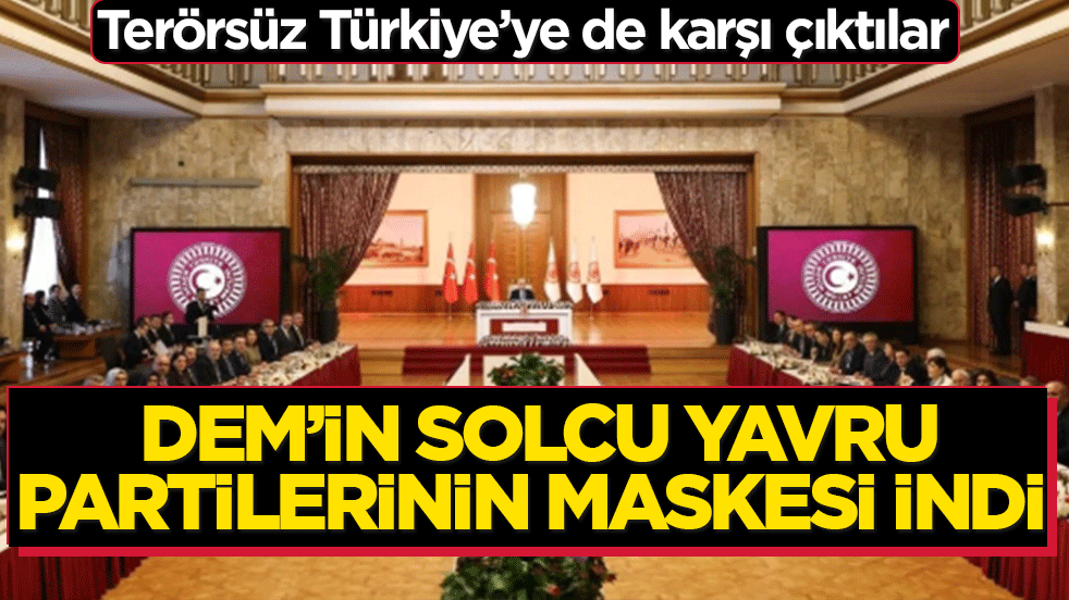 DEM’in solcu yavru partilerinin maskesi indi: Terörsüz Türkiye’ye de karşı çıktılar