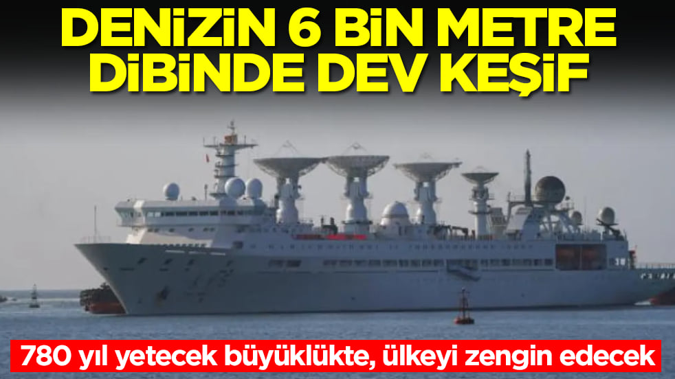 Denizin 6 bin metre dibinde dev keşif! 780 yıl yetecek büyüklükte, ülkeyi zengin edecek