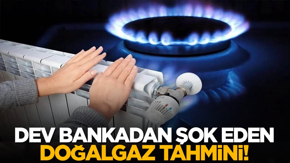 Dev bankadan şok eden doğalgaz tahmini!