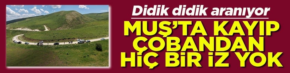 Didik didik aranıyor Muş’ta kayıp çobandan hiçbir iz yok