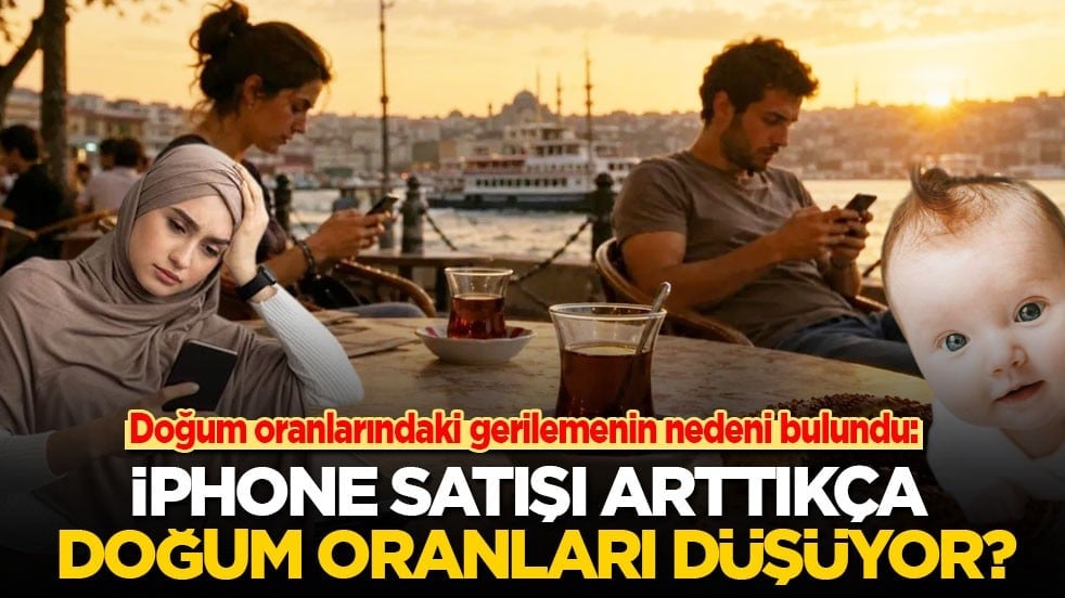 Doğum oranlarındaki düşüşün nedeni bulundu: iPhone satışı arttıkça doğum oranları düşüyor?