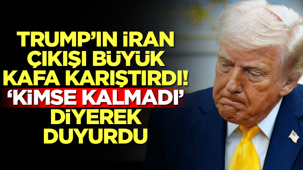 Donald Trump'ın İran çıkışı büyük kafa karıştırdı: Kimse kalmadı