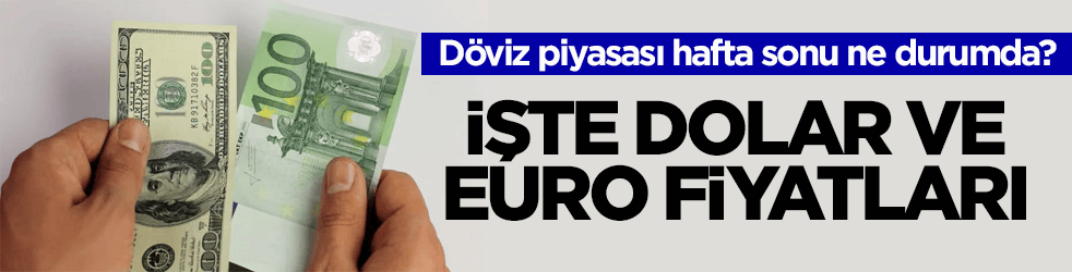 Döviz piyasası hafta sonu ne durumda? İşte Dolar ve Euro fiyatları