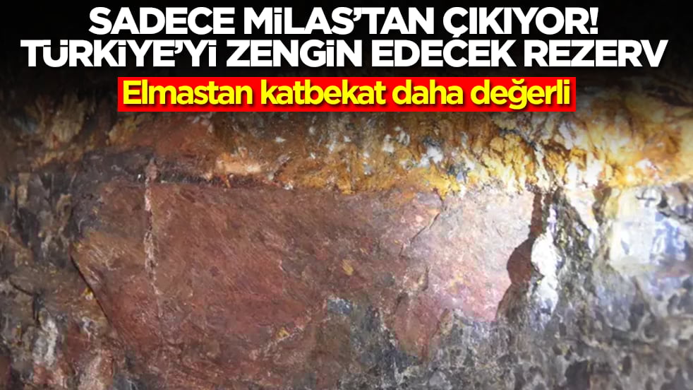 Dünyada sadece Milas'ta çıkıyor! Türkiye'yi zengin edecek rezerv: Elmastan katbekat daha değerli