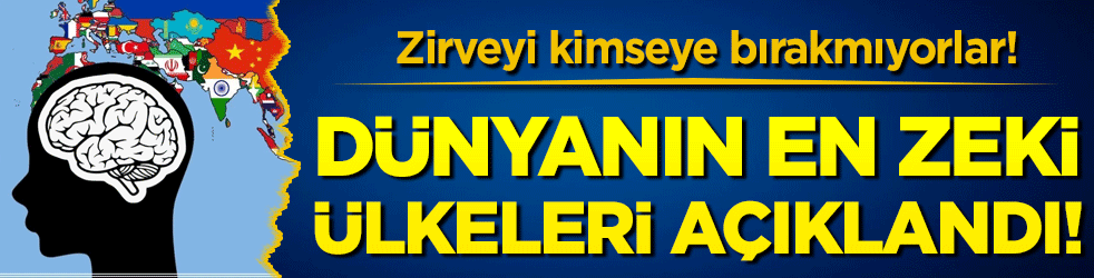 Dünyanın en zeki ülkeleri açıklandı! Asya ülkeleri listeyi domine etti!