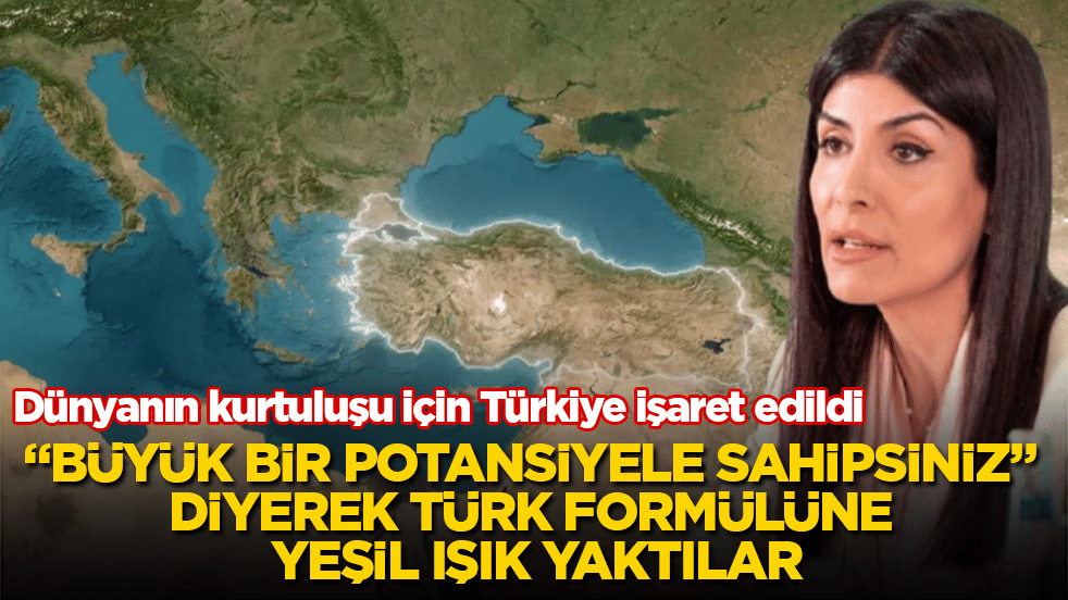 Dünyanın kurtuluşu için Türkiye işaret edildi! "Büyük bir potansiyele sahipsiniz" diyerek Türk formülüne yeşil ışık yaktılar