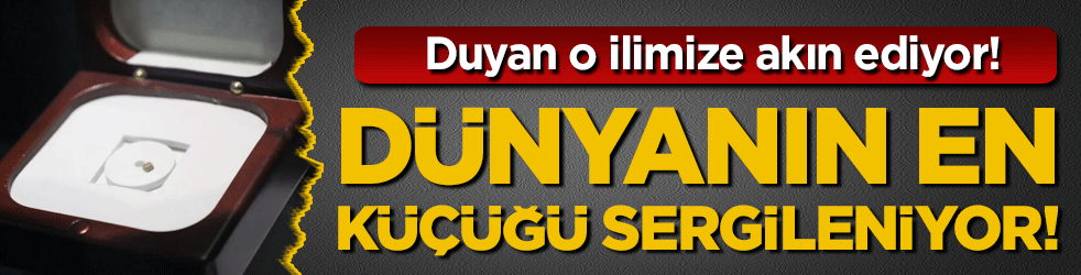 Duyan o ilimize akın ediyor: Dünyanın en küçüğü sergileniyor!