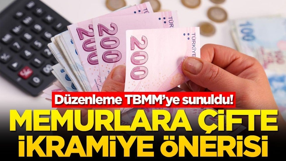 Düzenleme TBMM’ye sunuldu! Memurlara çifte ikramiye önerisi