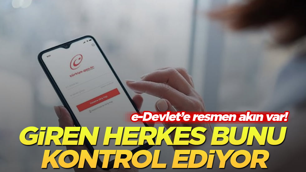 e-Devlet’e resmen akın var! Giren herkes bunu kontrol ediyor