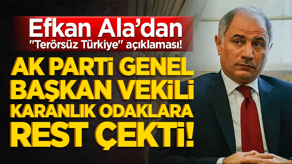 Efkan Ala’dan "Terörsüz Türkiye" açıklaması! AK Parti Genel Başkan Vekili karanlık odaklara Bursa’dan rest çekti!