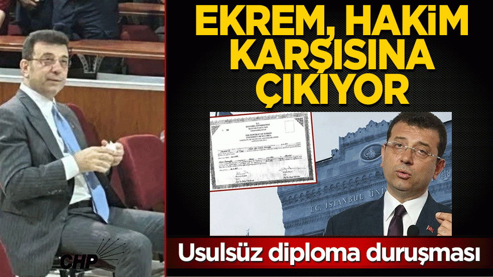Ekrem, hakim karşısına çıkıyor! Usulsüz diploma duruşması