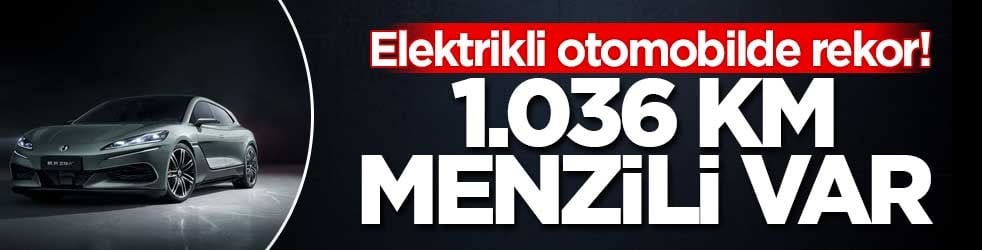 Elektrikli otomobilde rekor! 1.036 km menzili var