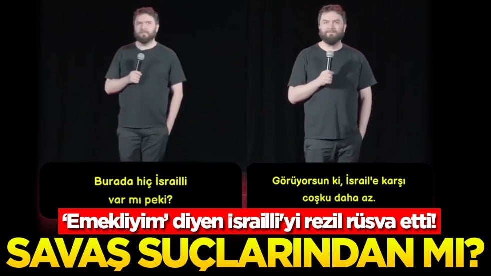 'Emekliyim' diyen İsrailli'yi rezil rüsva etti! Savaş suçlarından mı?