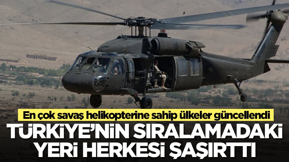 En çok savaş helikopterine sahip ülkeler güncellendi: Türkiye'nin sıralamadaki yeri herkesi şaşırttı