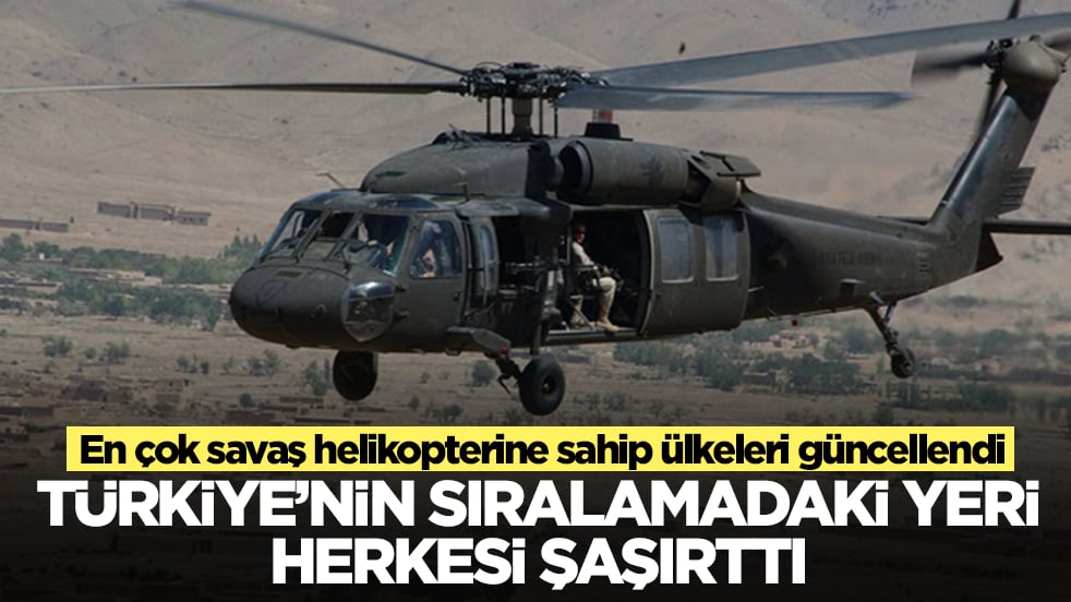 En çok savaş helikopterine sahip ülkeleri güncellendi: Türkiye'nin sıralamadaki yeri herkesi şaşırttı