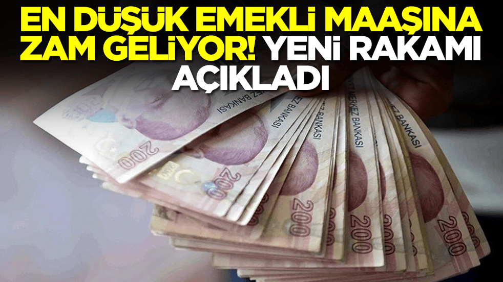 En düşük emekli maaşına zam geliyor: Yeni rakamı Türkiye'ye duyurdu