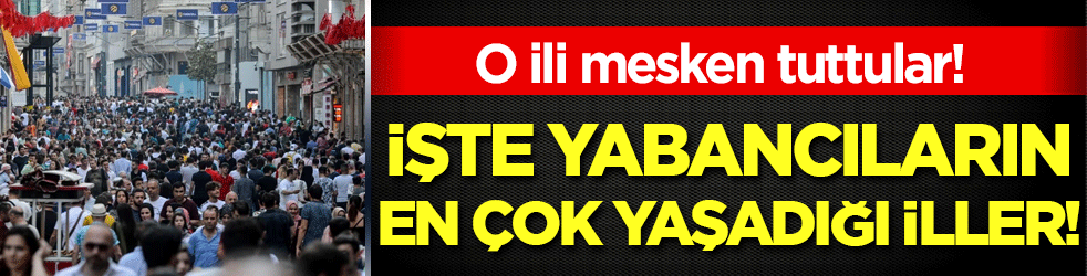 En kalabalık yabancı nüfusu hangi şehirde? İşte yabancıların en çok yaşadığı iller! 