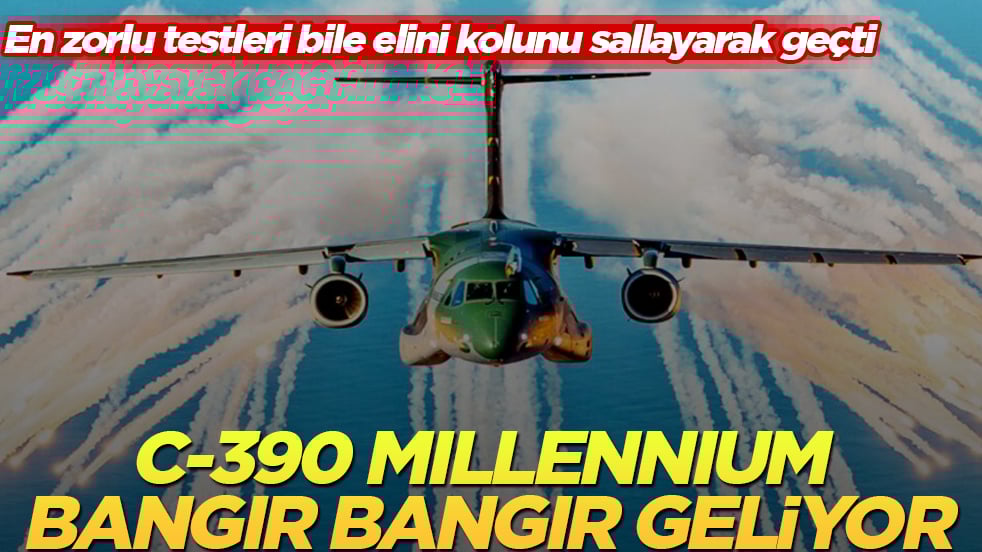 En zorlu testleri bile elini kolunu sallayarak geçti! C-390 Millennium bangır bangır geliyor