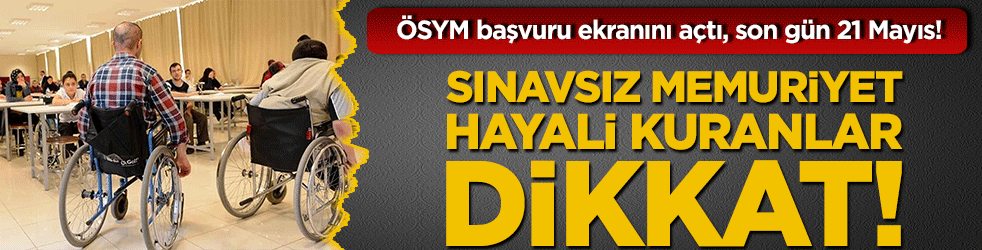 Engelli vatandaşlara kamuda istihdam kapısı açılıyor! EKPSS kura başvuruları için düğmeye basıldı!