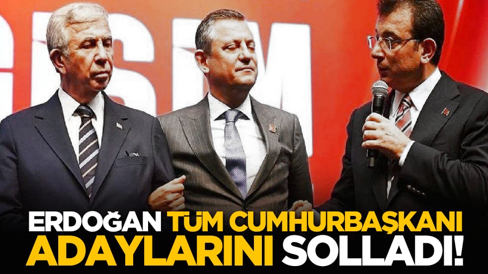 Erdoğan tüm cumhurbaşkanı adaylarını solladı!