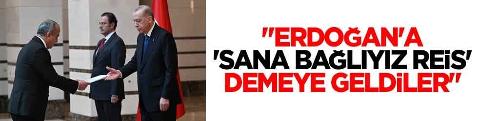 "Erdoğan'a 'sana bağlıyız Reis' demeye geldiler"