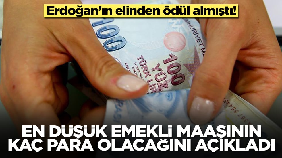 Erdoğan'ın elinden ödül alan ekonomist en düşük emekli maaşının kaç para olacağını açıkladı